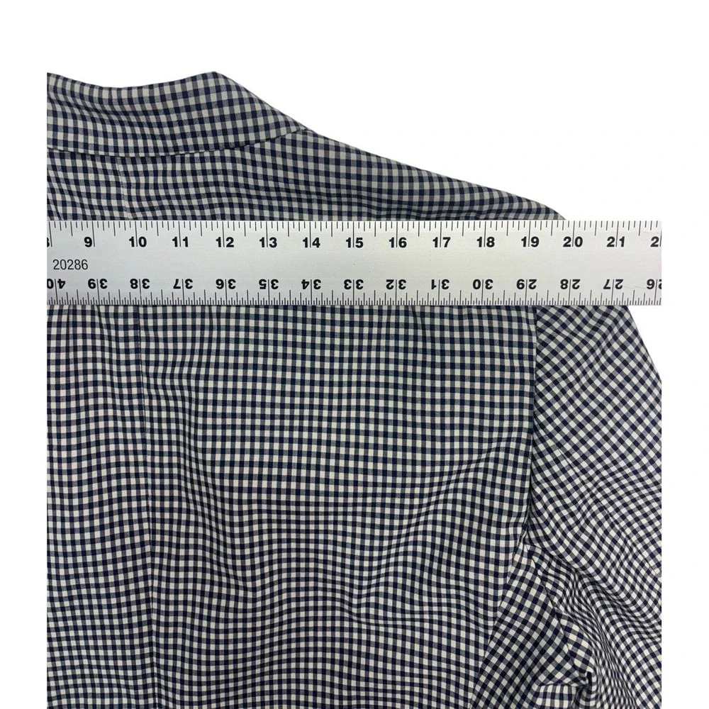 Robert Graham 44R Blue‎ White Wool Cotton Blazer Jacket Unstructured Sport Coat